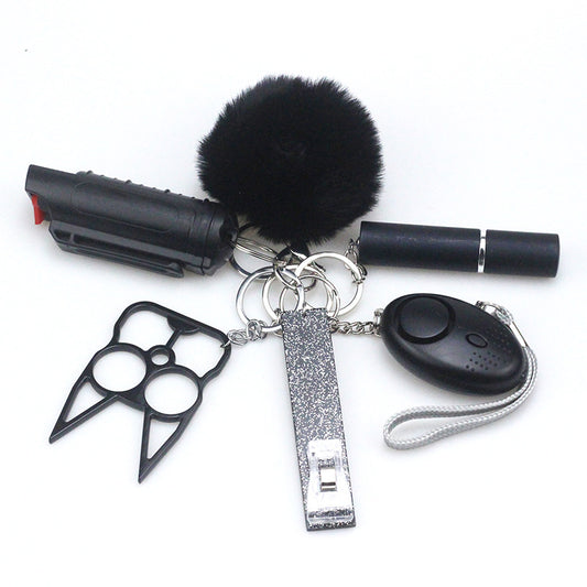 alloy PU anti wolf keychain CanW007