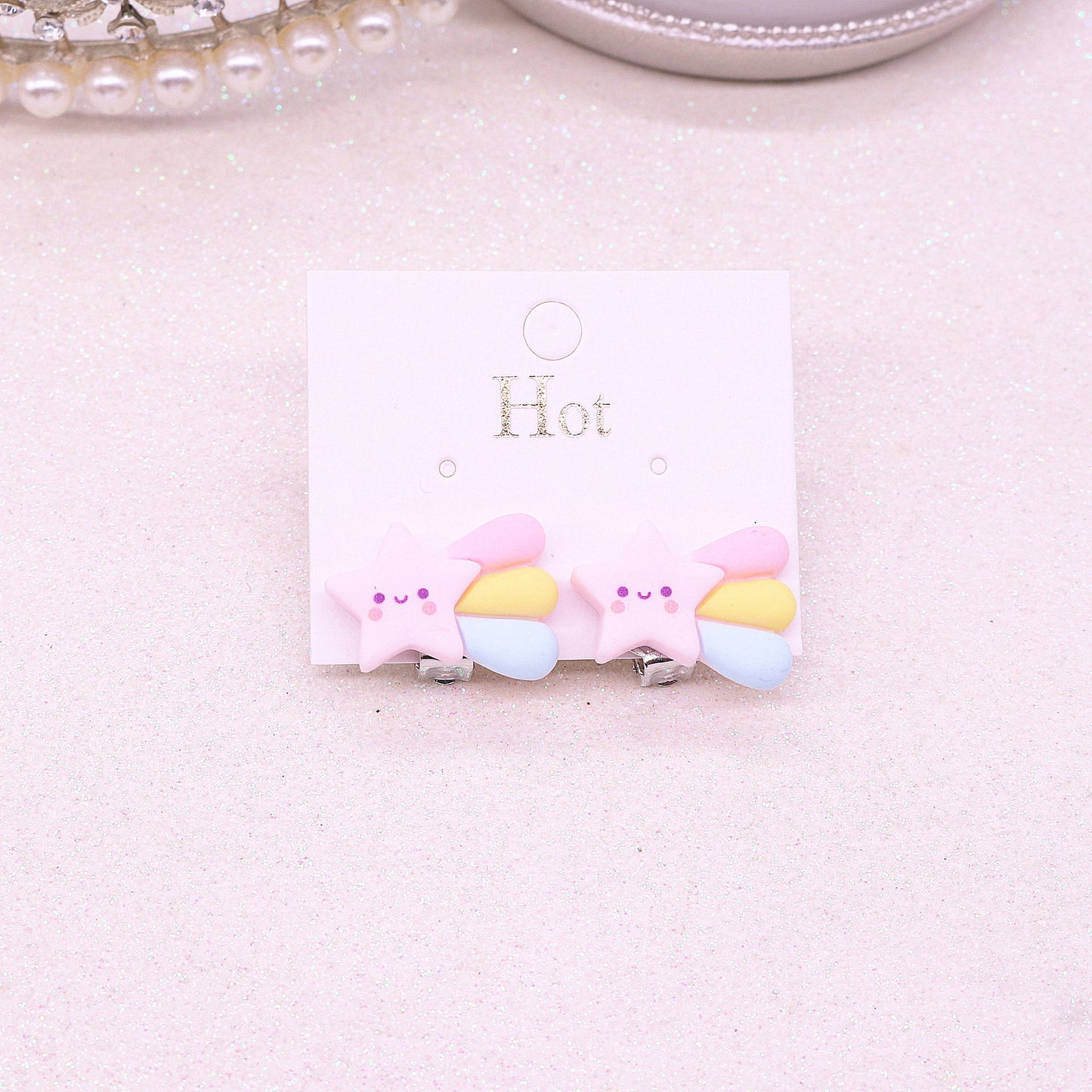 Resin Cloud Candy Ear Clip (Mimimo de compra 2) MIC-MuM019