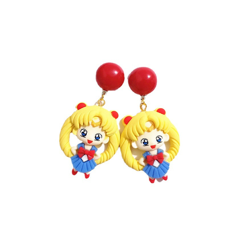 Resin Fashion Cartoon Earrings MYA-BXX014