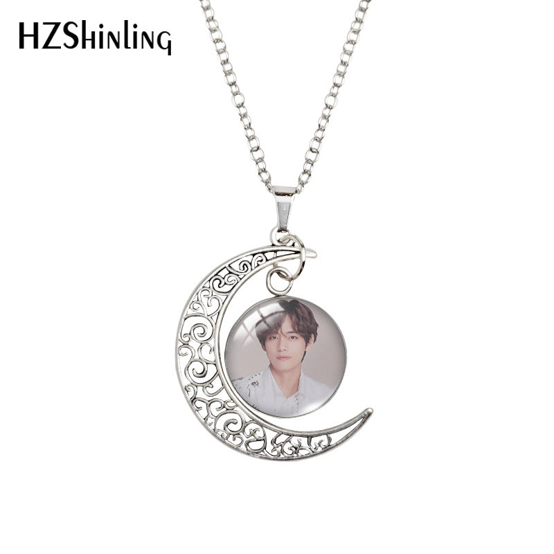 Alloy Time Gem Necklace MIC-XiangL037