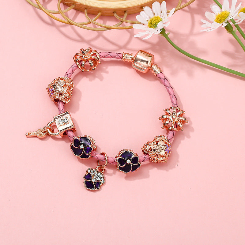 Alloy DIY Pandora Cartoon Bracelet MIC-LiY030