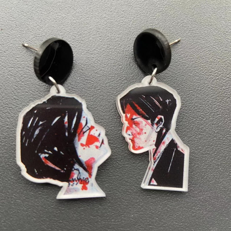 Acrylic smoking chair earrings MIC-XueP127