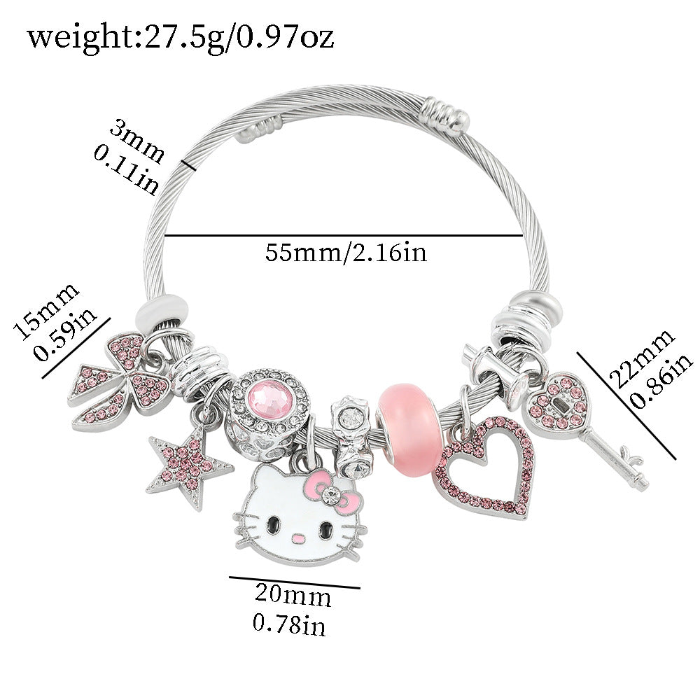 Alloy Panjiadora Cartoon Bracelet (Minimo de Compra 2) MIC-FeiM010