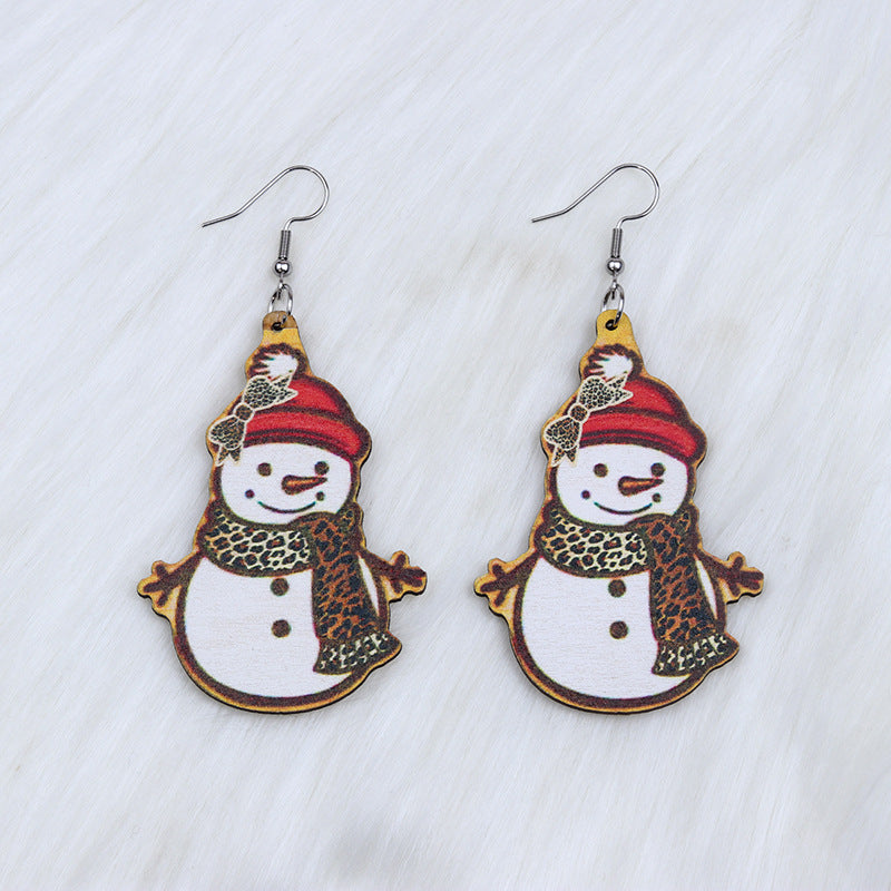 Acrylic Christmas Santa Claus Earrings (Minimo de Compra 2) MIC-DuA049