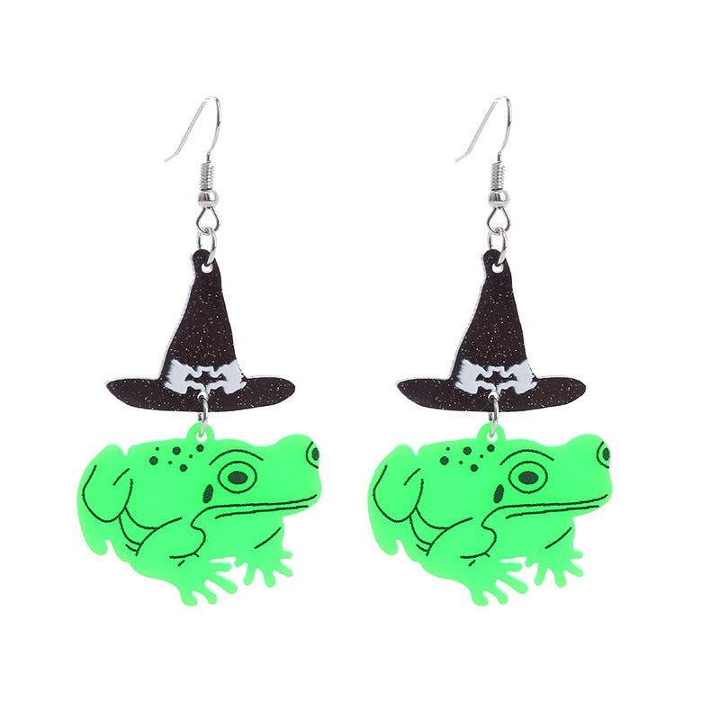 Acrylic New Skull Teeth Earrings (Minimo de Compra 2) MIC-ChouT036