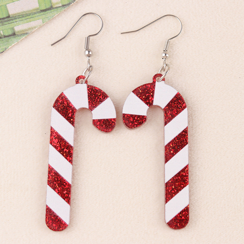 Acrylic Cartoon Christmas Series Earrings MYA-DuA096