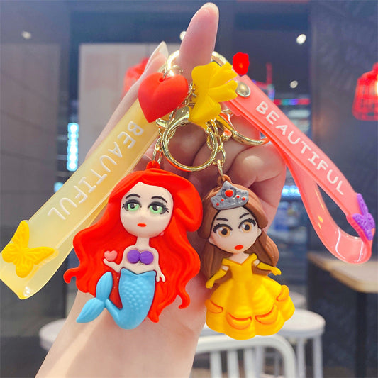 PVC lovely princess keychain （Minimo de compra 2） MYA-YouM004