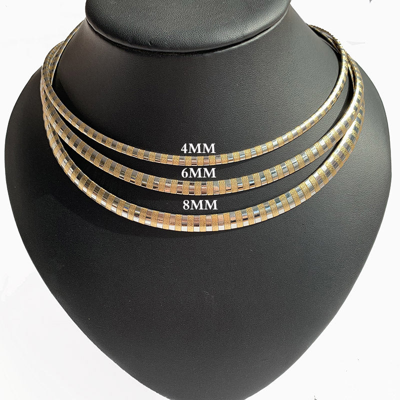 Necklaces Stainless Steel Snake Bone Chain YueS004