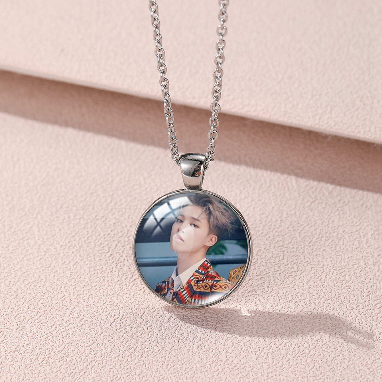 Alloy Time Gem Round Necklace MIC-XiangL031