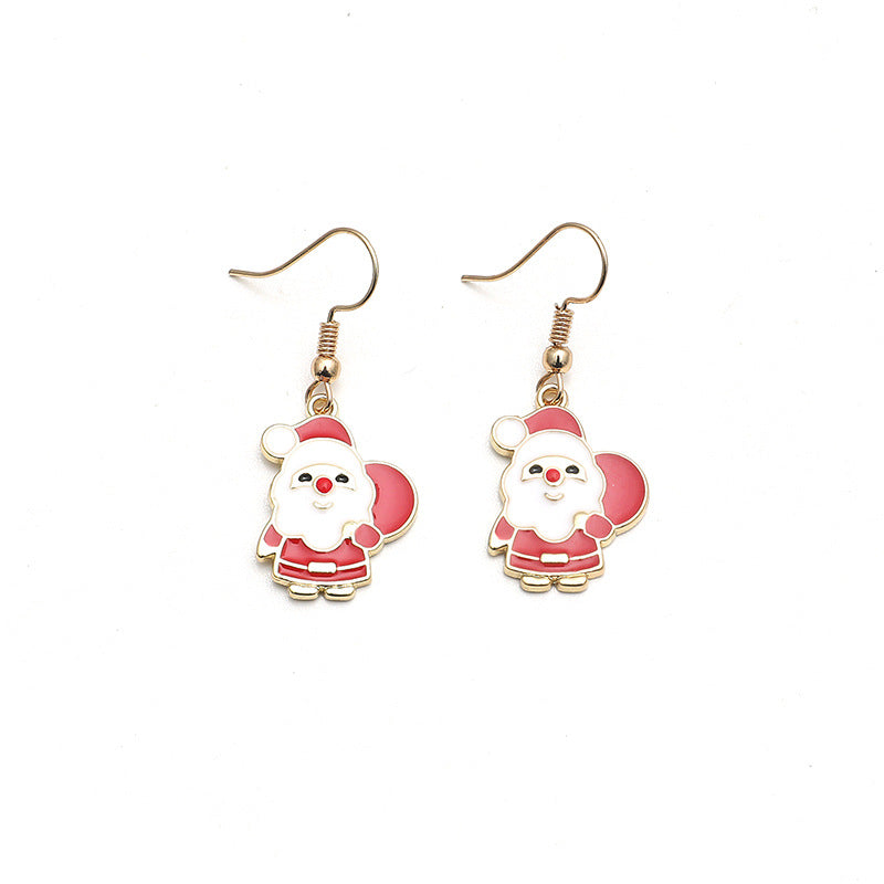 Alloy Cute Cartoon Oil Dropping Earrings MYA-KaiQ025