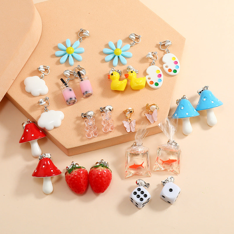 Alloy Hot Selling Fruit Ear Clip (Minimo de compra 2) MIC-ManT012