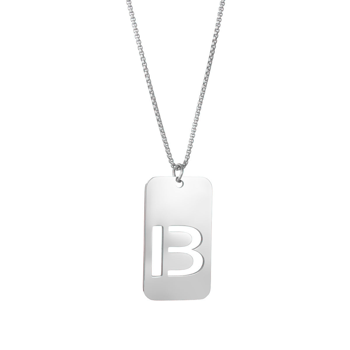 Necklaces Stainless Steel Letter Hollow Minimo de compra 2 ShouM002