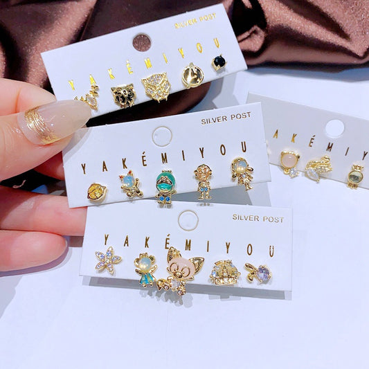 Alloy cute cartoon earrings MIC-MingC032