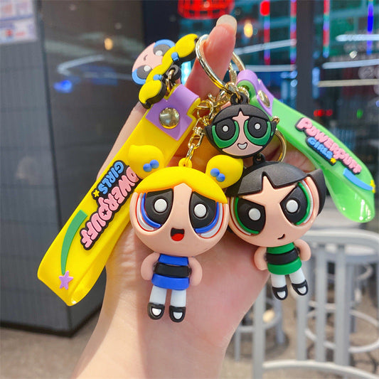 Keychains PVC Hardware Variety Powerpuff Girls (M)  Minimo de compra 2 KLan003