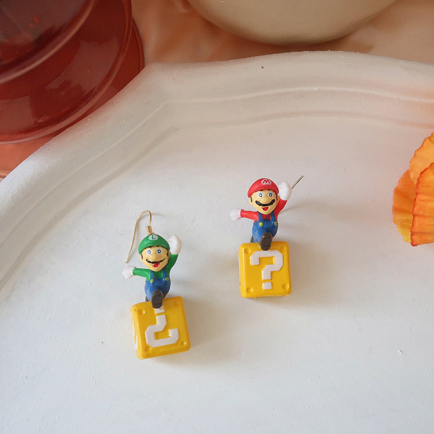 Resin cartoon box earrings MIC-XNWE008