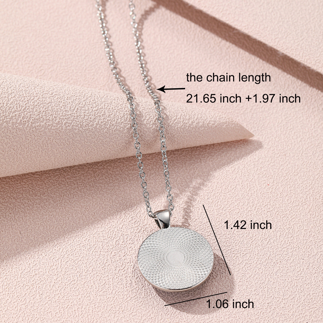 Alloy Time Gem Round Necklace MIC-XiangL031