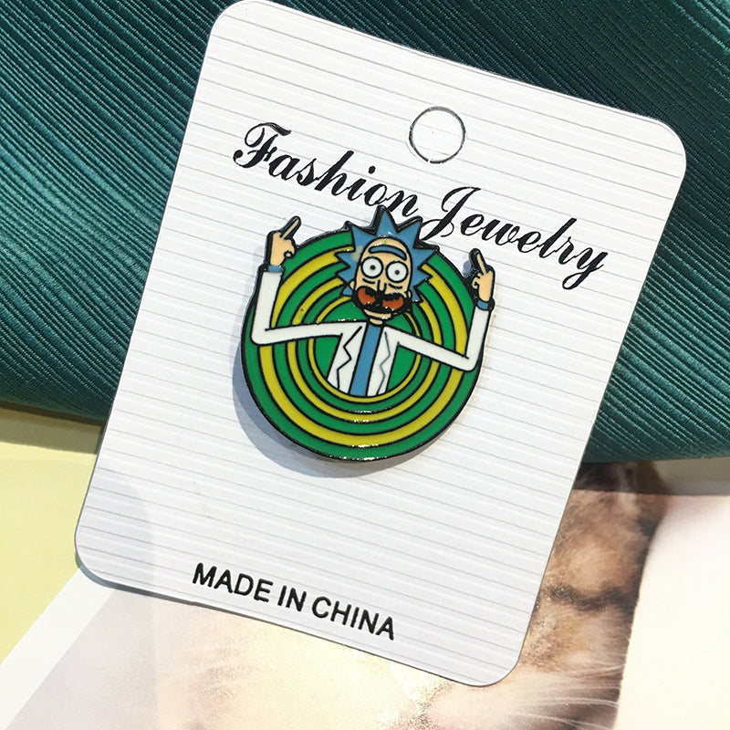 Alloy Rick and Morty brooches (Minimo de Compra 2) MIC-ChenR009