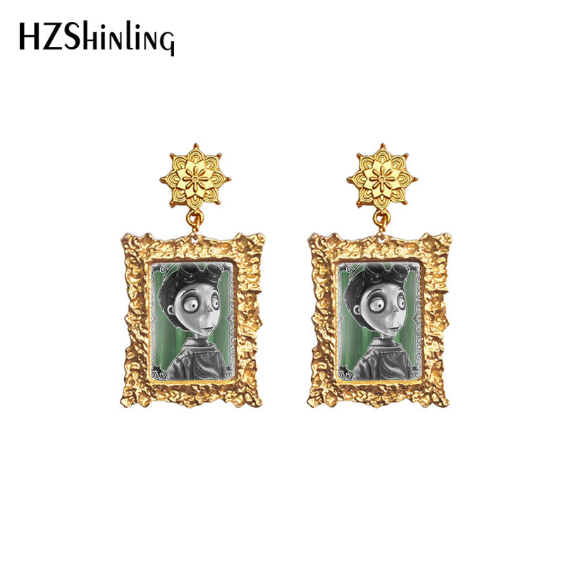 Alloy American Independence Day Earrings (Minimo de compra 5) MYA-XiangL060