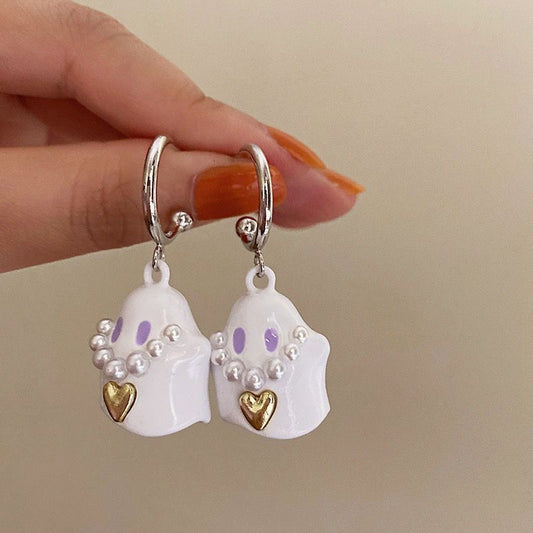 Alloy Cute Ghost Earrings MYA-SanY001