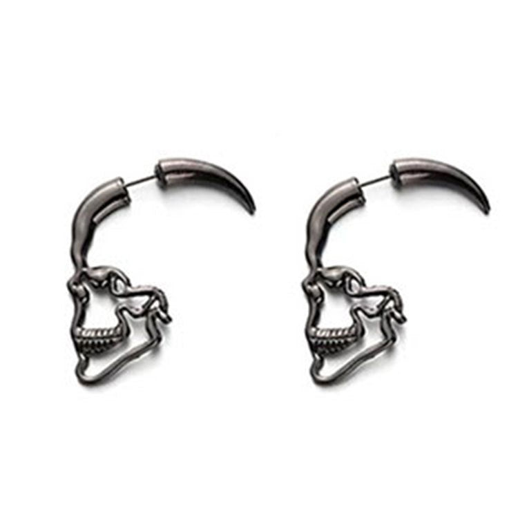 Acrylic hollow half face earrings MYA-LingX003