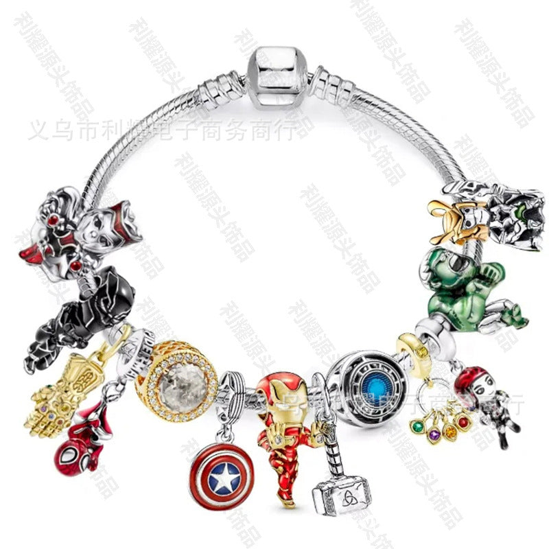 Alloy DIY Pandora Cartoon Bracelet MIC-LiY032