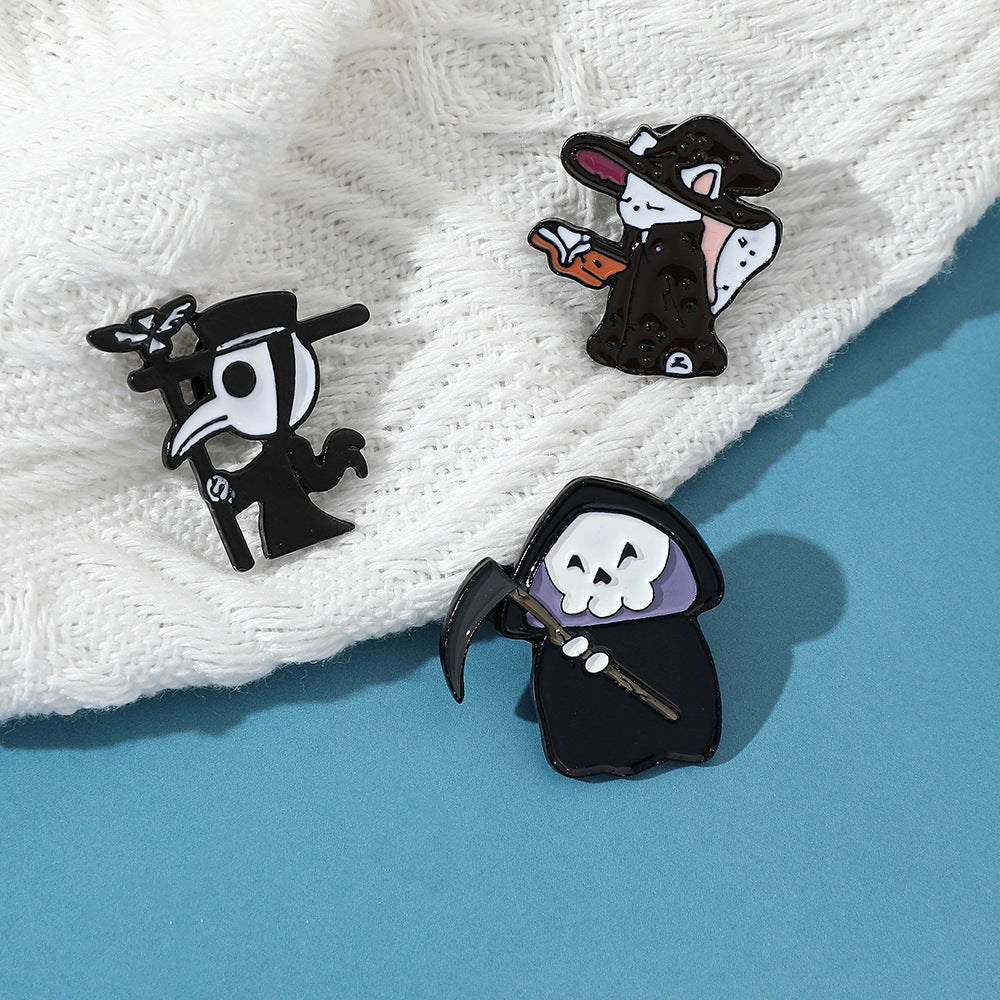 Alloy Halloween Ghost Crow brooch (Minimo de Compra 2) MIC-ShengY056