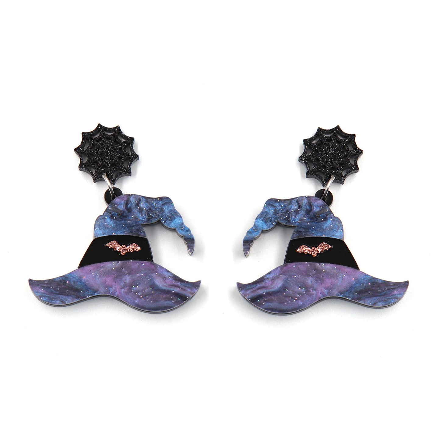 Acrylic Halloween Witch Hat Earstuds (Minimo de compra 5) MIC-XiaoY050