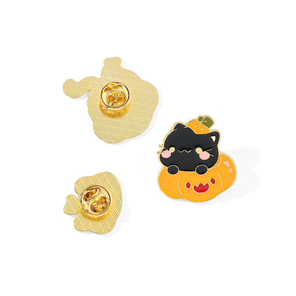 Alloy Halloween cartoon pumpkin brooch (Minimo de Compra 2) MIC-ShengY036