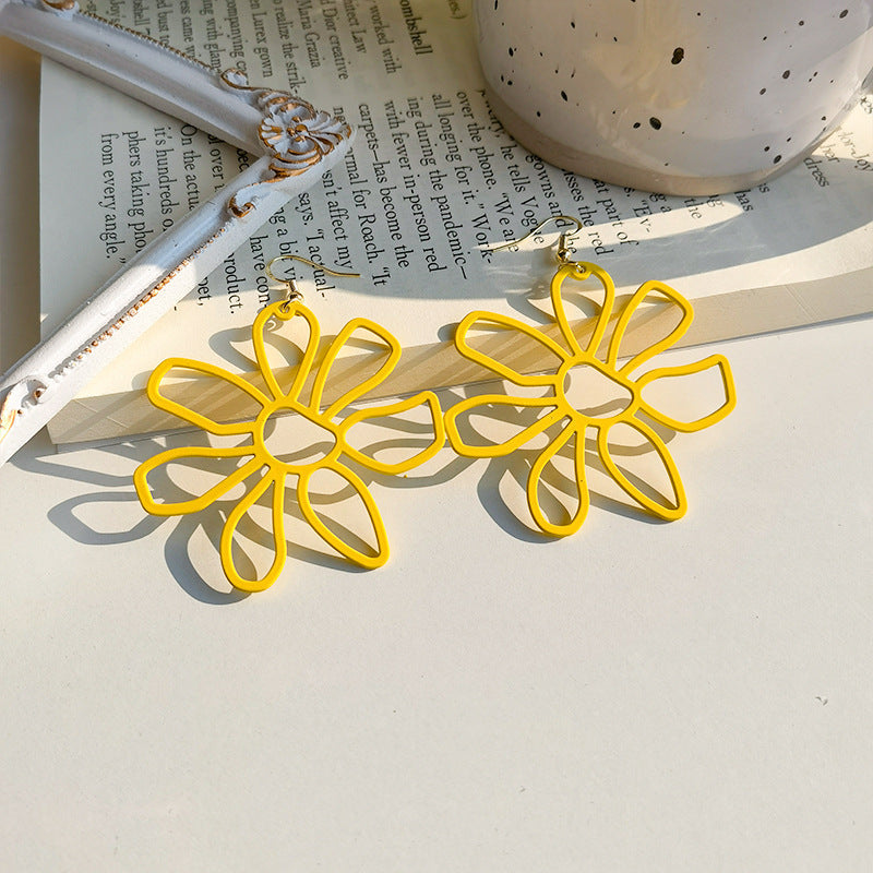 Alloy Candy Flower Earrings MIC-JiuY022