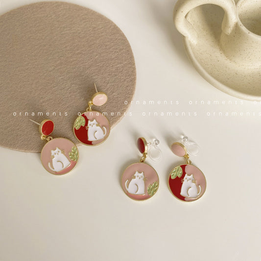 Alloy pink asymmetric earrings (Minimo de Compra 2) MIC-ShangY019