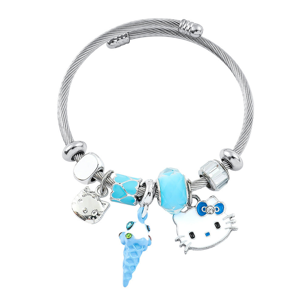 Alloy Ghost Annihilation Blade Charcoal Jilang Bracelet (Minimo de Compra 5) MIC-ZhuoX022