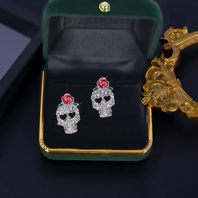 Alloy Halloween Skull Earrings (Minimo de Compra 2) MYA-LinL001