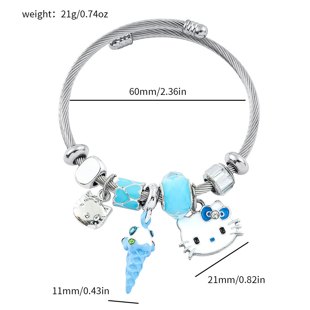 Alloy cartoon bracelet (Minimo de Compra 5) MIC-ZhuoX028