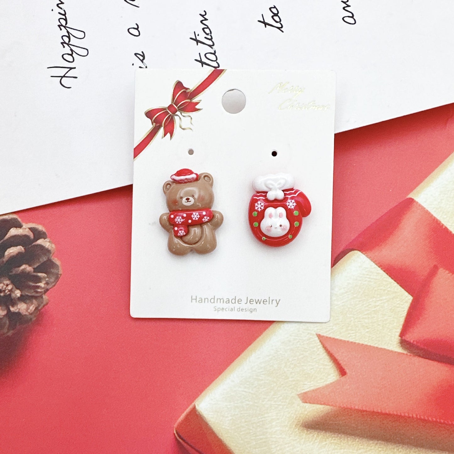 Alloy cartoon Christmas series earrings (Minimo de Compra 2) MYA-QiW006