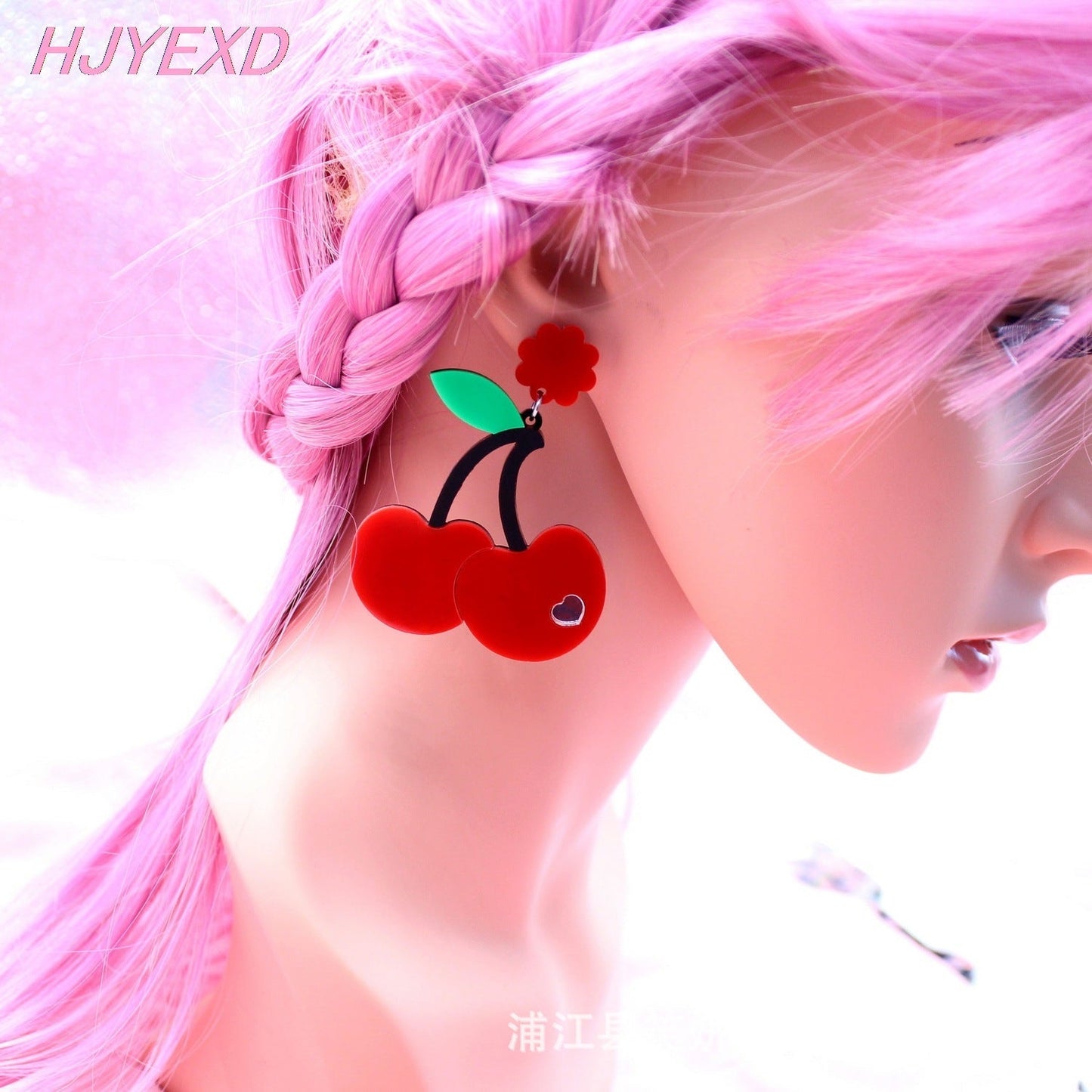 Acrylic versatile cherry earrings Minimo de compra 5 MIC-XiaoY004