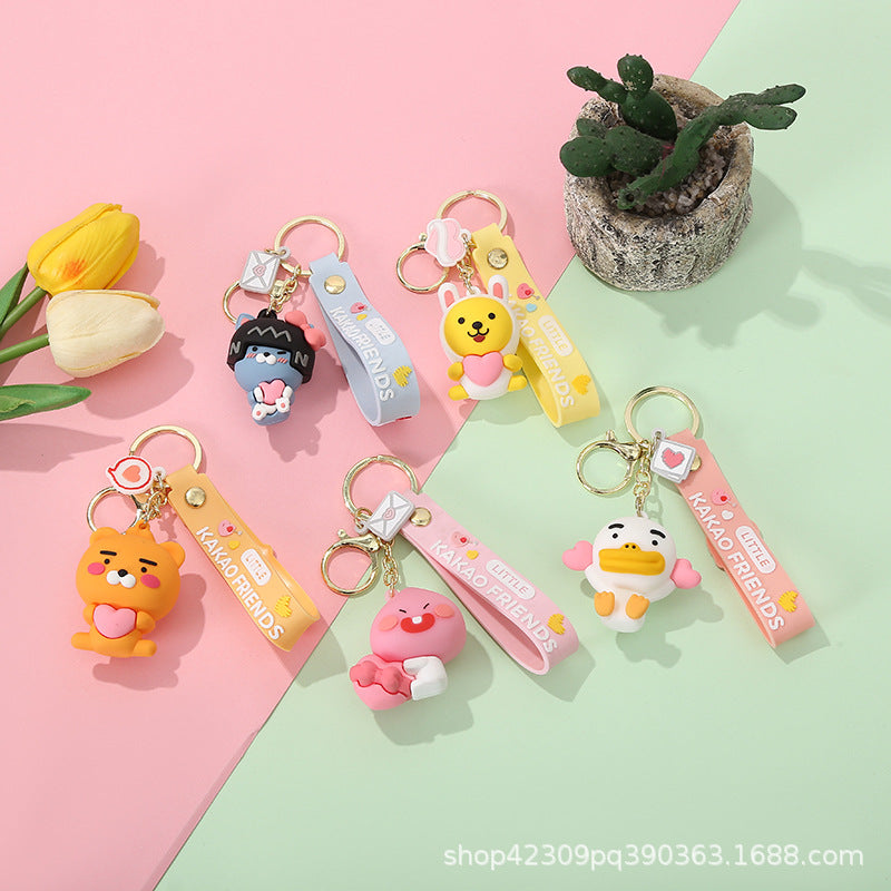 PVC cute doll teddy bear keychain (Minimo de compra 2) MYA-WenC004