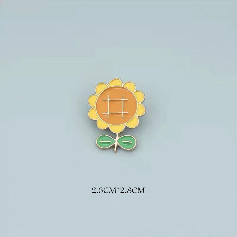 Cute alloy sun flower brooch MIC-QiSen019