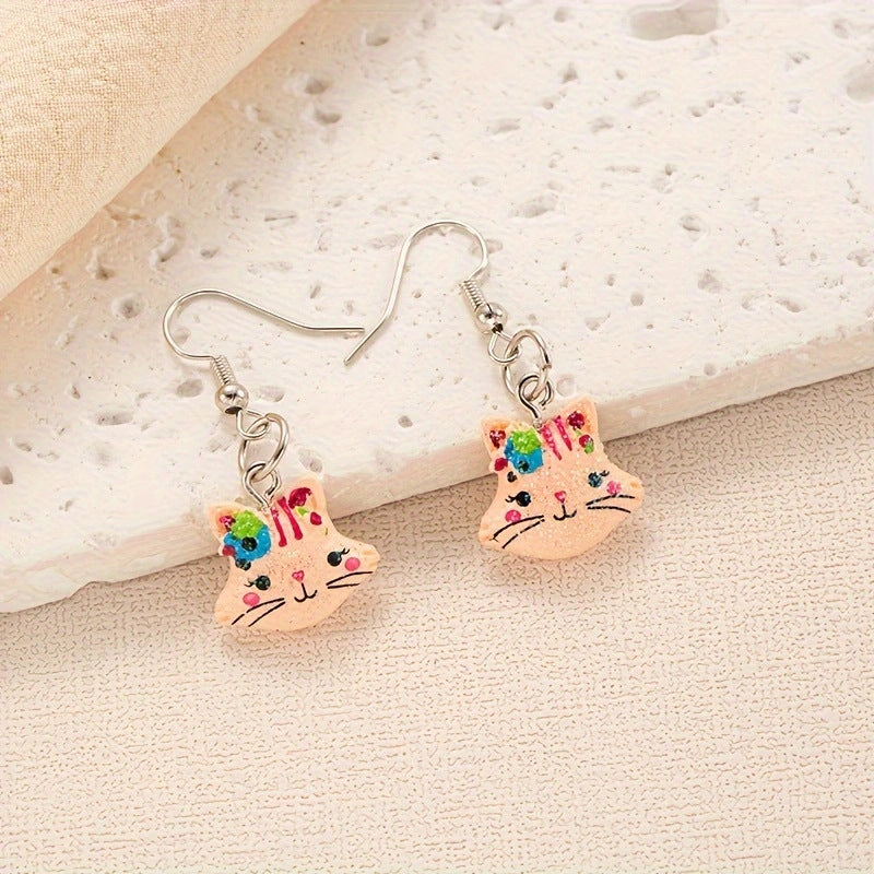 Alloy Jelly Bear Earrings MIC-JiaY014