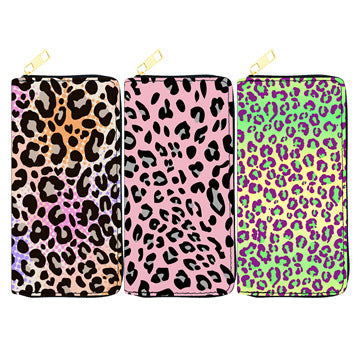 PU snake print leopard print wallet (Minimo de compra 3) MYA-JiR048