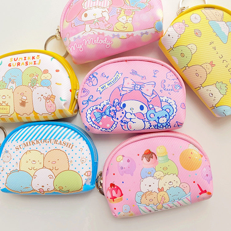 PU Cartoon Cute Half Round Wallet (Minimo de compra 3) MYA-XingB002