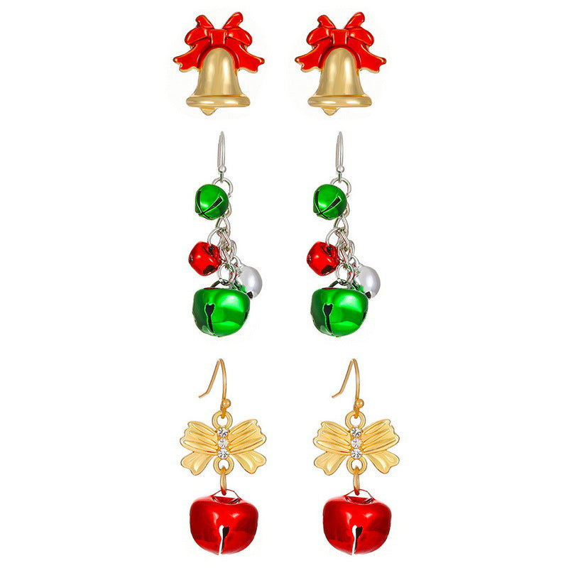 Alloy Drop Oil Santa Claus Earrings (Minimo de Compra 2)  MIC-YingH010