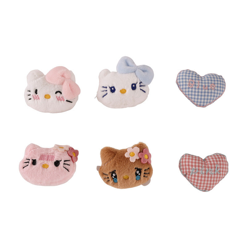 Plush cartoon cute cat brooch MYA-ZhanY004