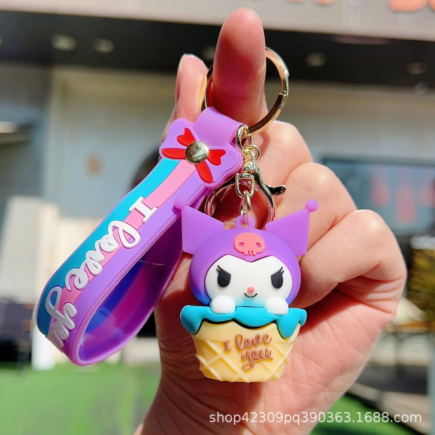 PVC cute cartoon cone keychain (Minimo de compra 2) MYA-WenC006