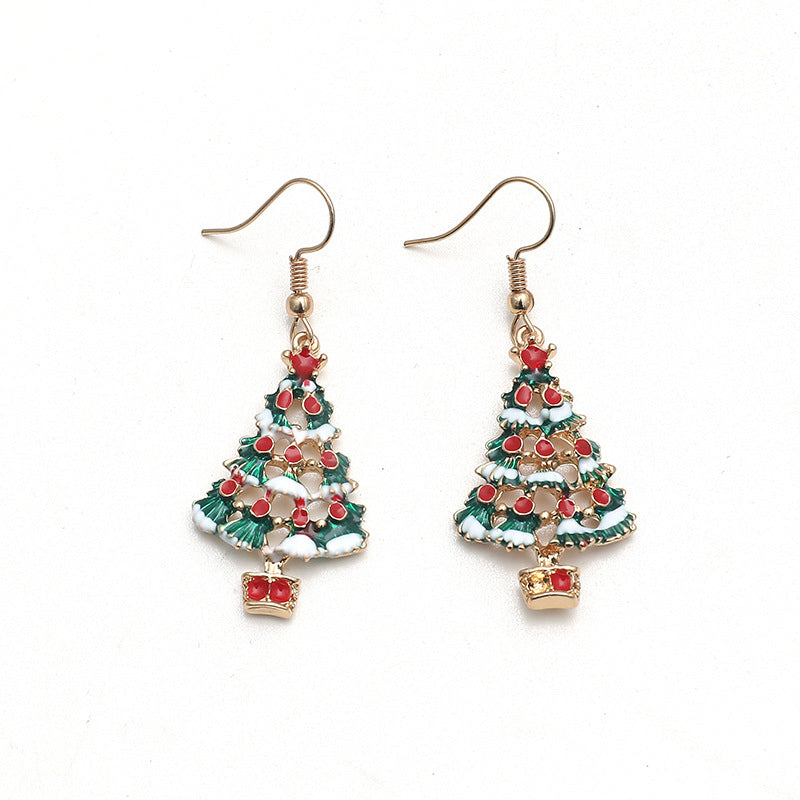 Alloy Christmas Earrings MYA-KaiQ042