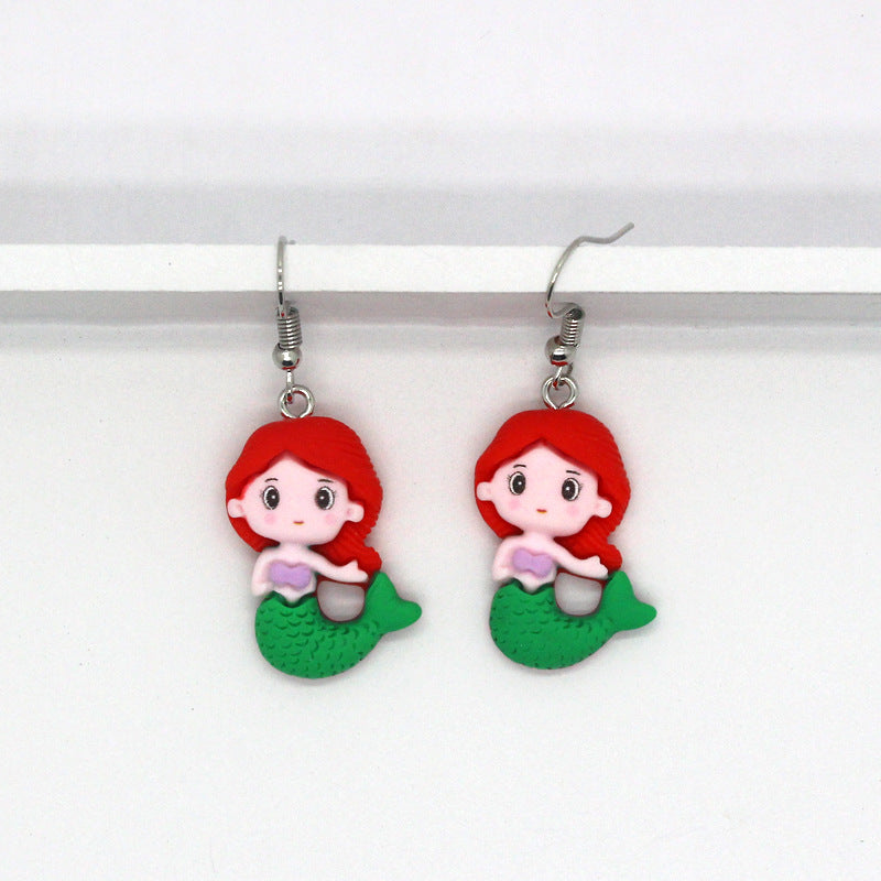 Alloy cartoon princess ear hook (Minimo de Compra 3) MIC-JueJ013