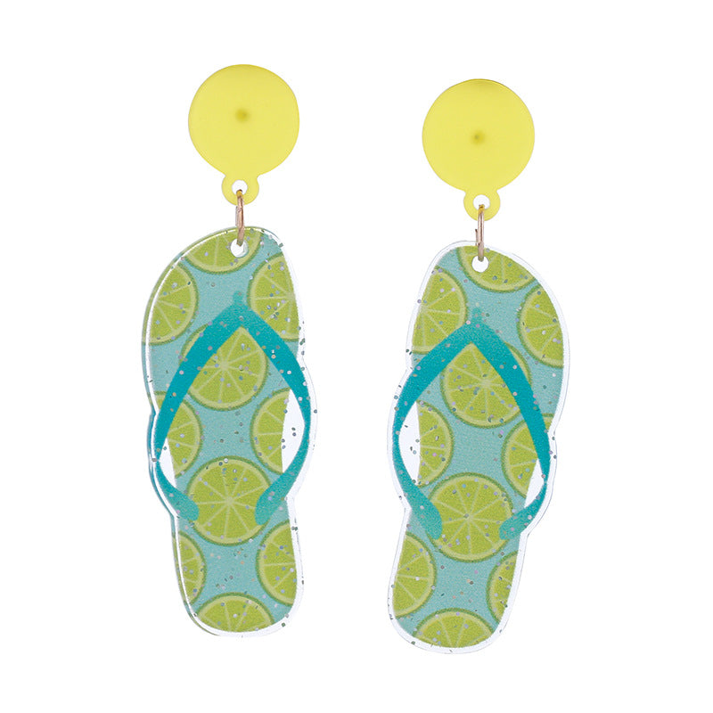 Alloy acrylic Hawaiian beach earrings MIC-ChouT054