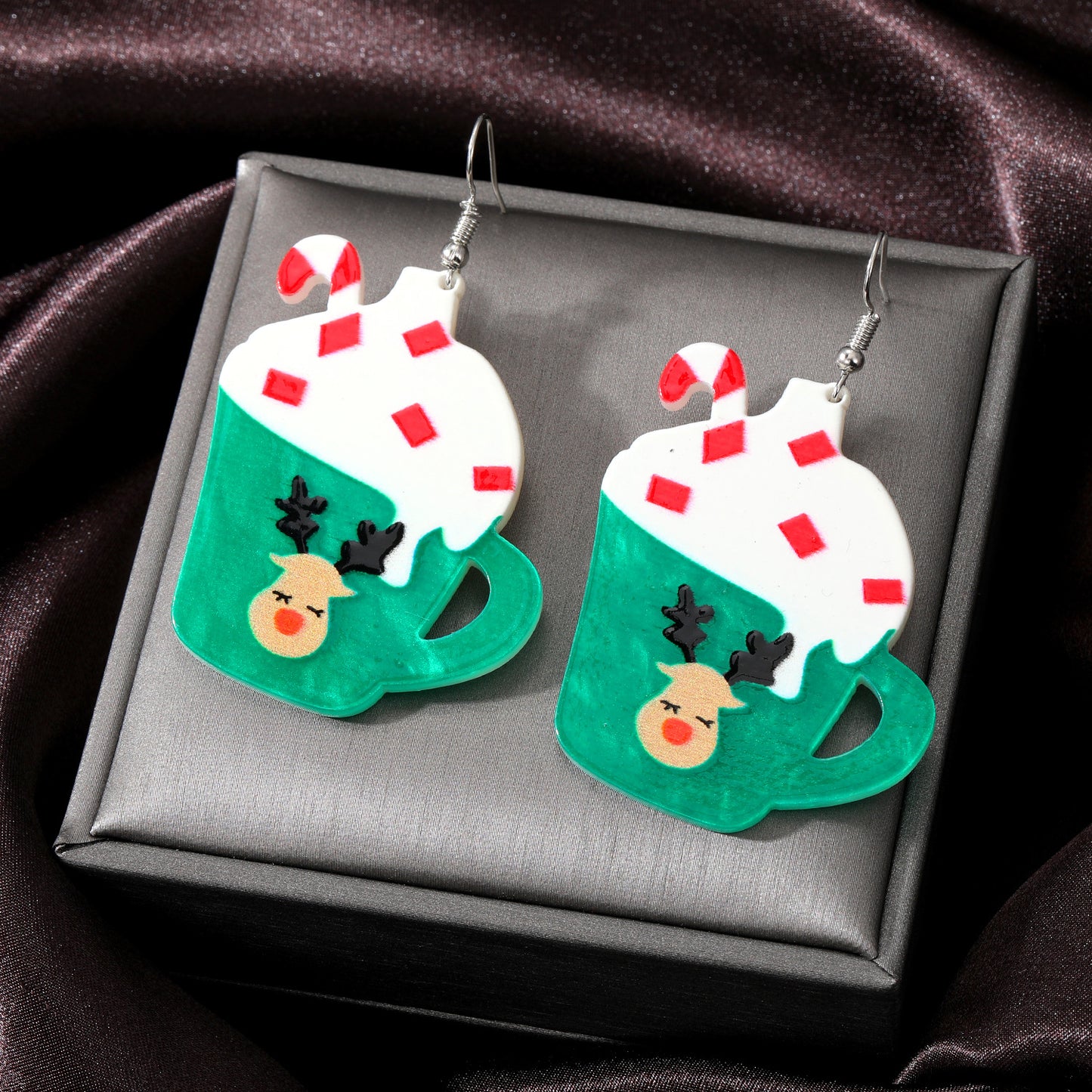 Alloy Christmas series earrings (Minimo de Compra 5) MIC-JueJ024