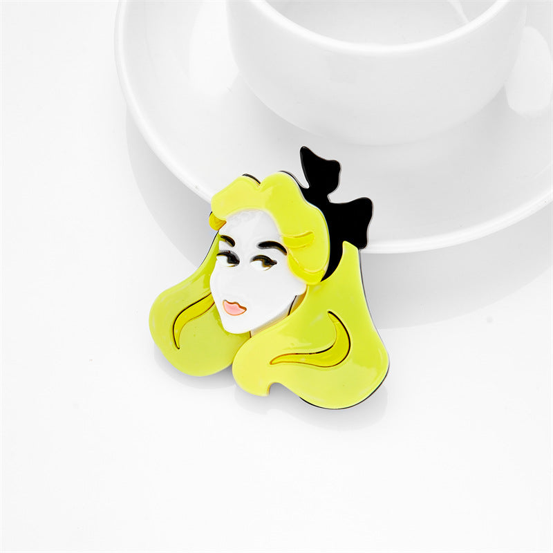 Acrylic animated character brooch MIC-XiY007