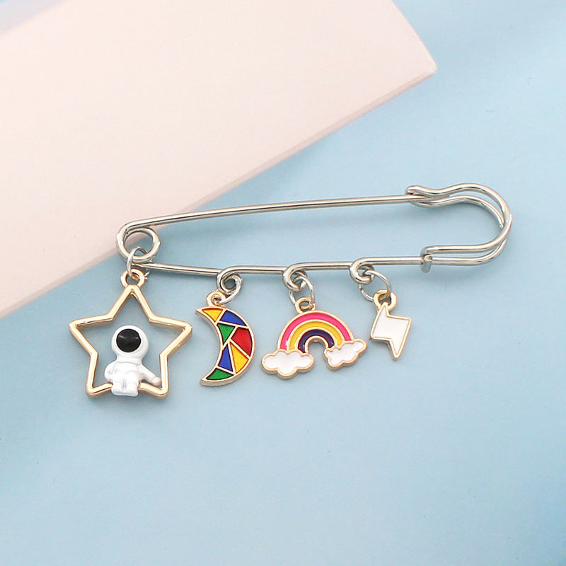 Alloy cartoon astronaut brooch (Minimo de compra 2) MIC-LiY001