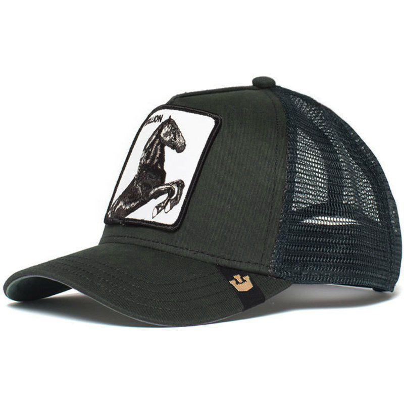 Cotton cartoon black leopard rooster Baseball cap MYA-JingK014